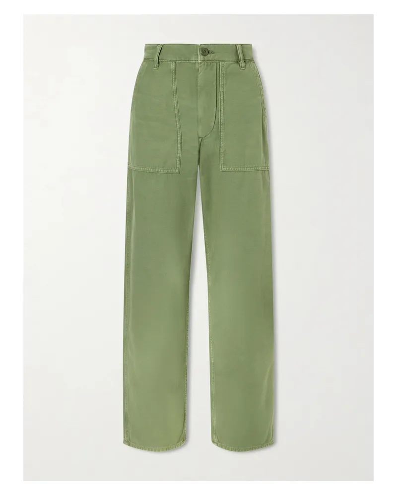 Ralph Lauren Cotton-twill Straight-leg Pants - Green Green