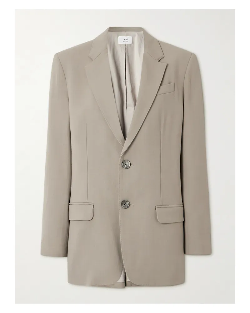 AMI Paris Blazer Aus Crêpe - Braun Braun
