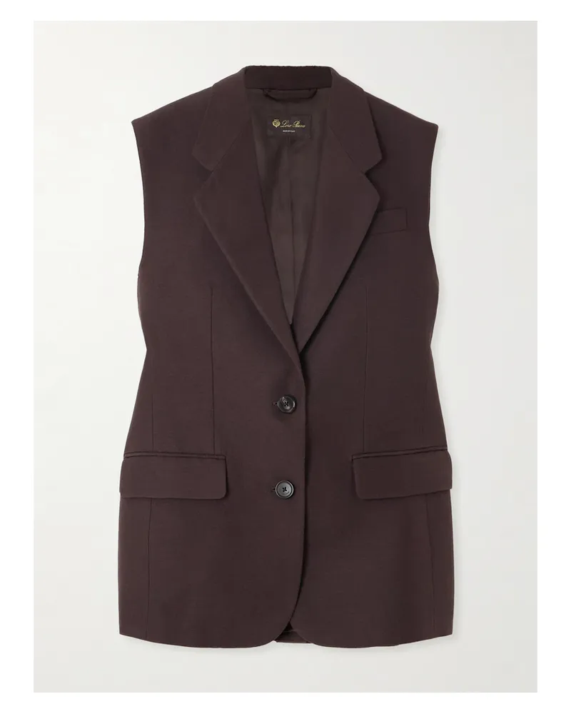 Loro Piana Cedric Silk Vest - Brown Brown