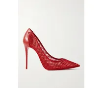 Sporty Kate 100 Pumps Aus Mesh Mit Lederbesätzen Und Kristallen - Rot