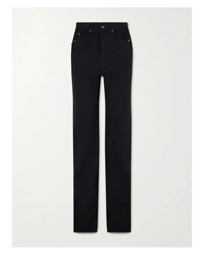 Saint Laurent 70's High-rise Straight-leg Jeans - Black Black