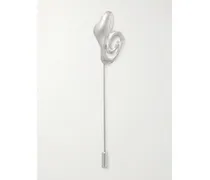 Rhodium-plated Brooch - Silver