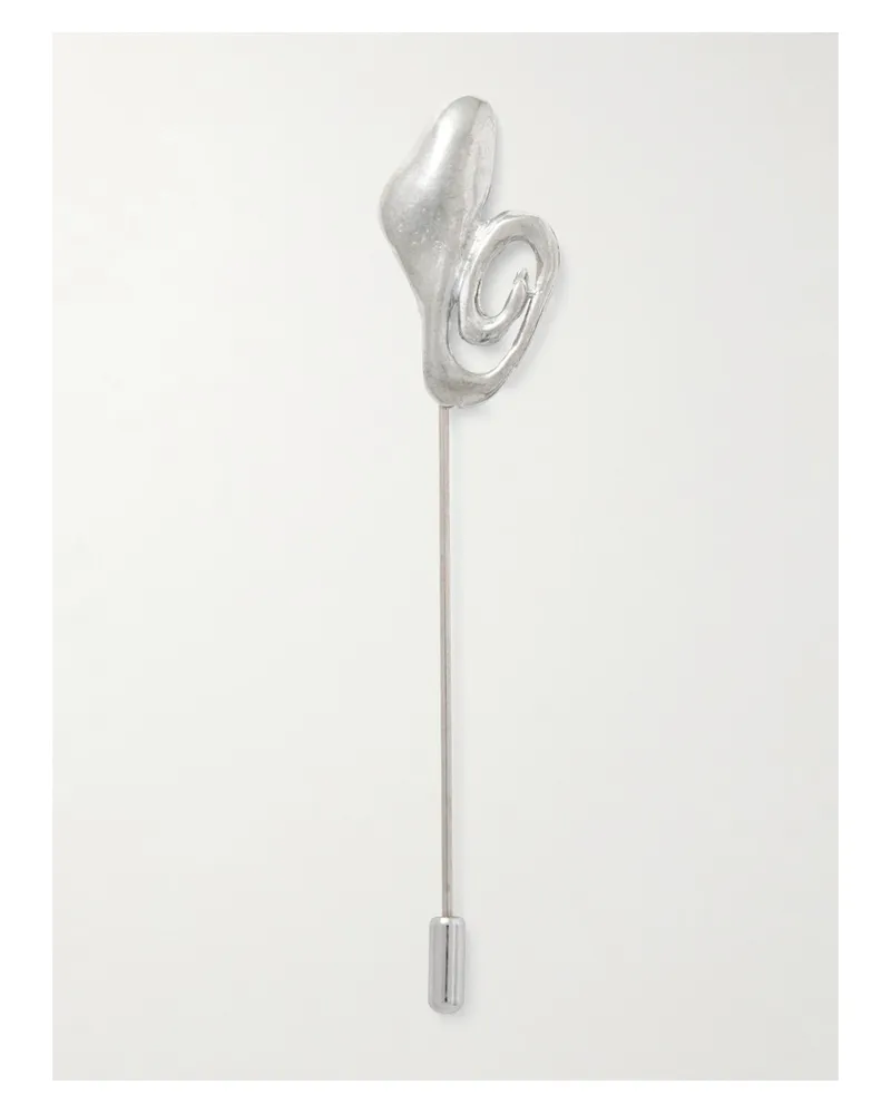 Gigi Burris Rhodium-plated Brooch - Silver Silver