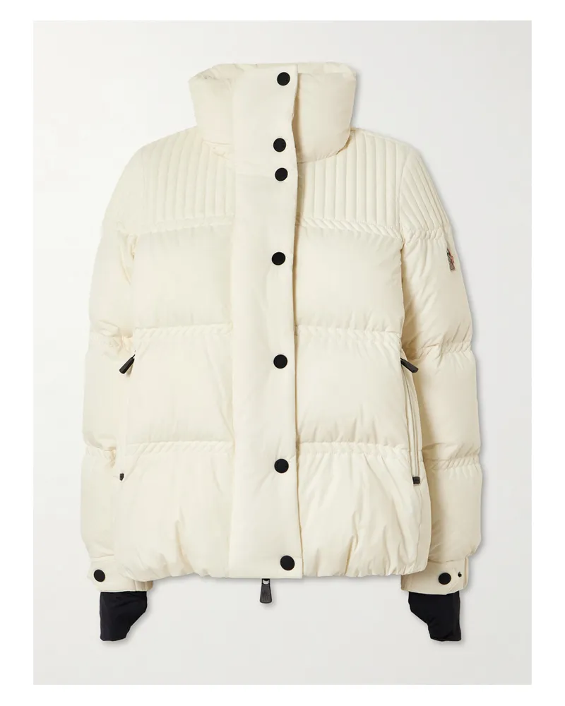 Moncler Anglin Quilted Down Ski Jacket - White White