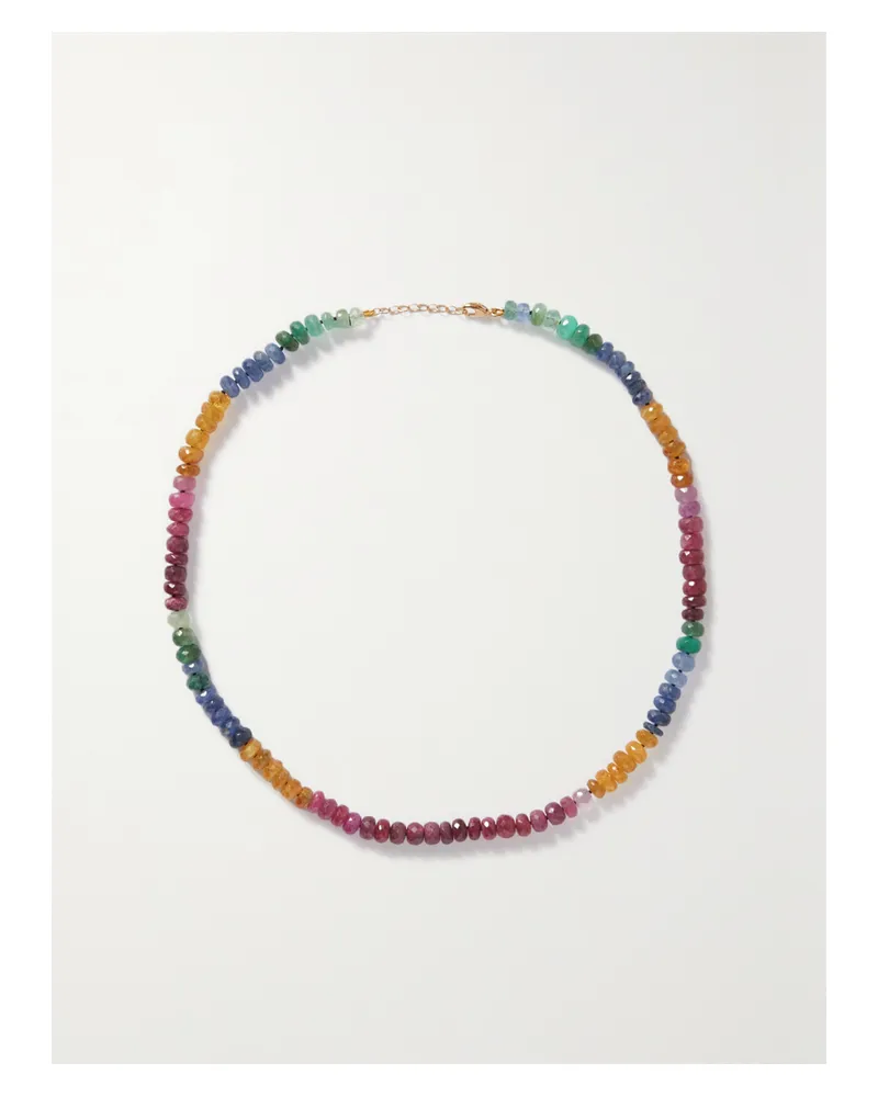 JIA JIA Kette Mit Saphiren Und Details Aus Gold - Blau Blau