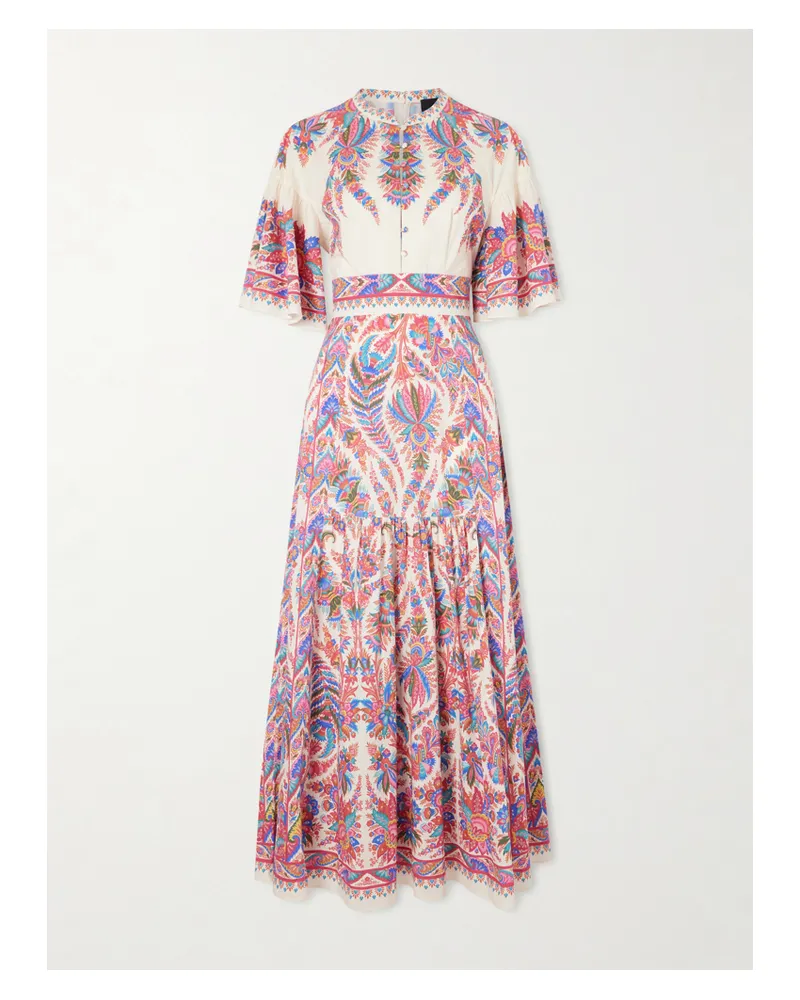 Etro Printed Cotton-poplin Maxi Dress - Multi Multi