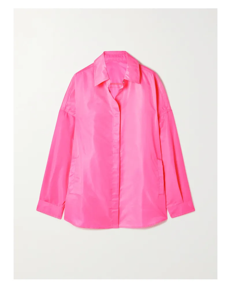 FRANKIE Shop Perla Oversized-hemd Aus Webstoff - Pink Pink