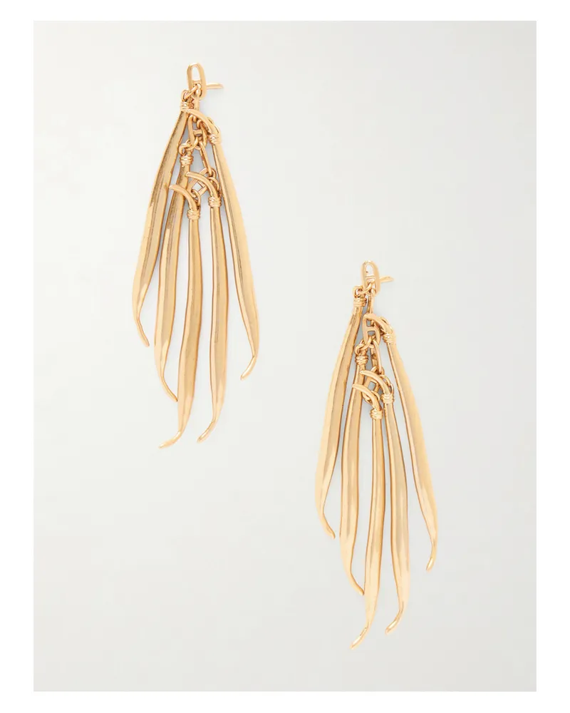 Jacquemus Les Boucles Haricots Goldfarbene Ohrringe Gold