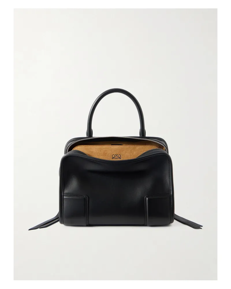 Loewe Amazona 180 Leather Shoulder Bag - Black Black