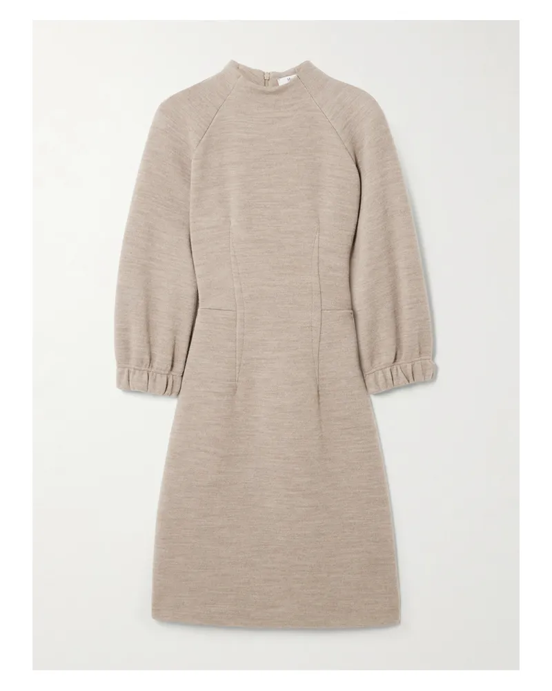 Max Mara Minikleid Aus Ponte - Neutral Neutral