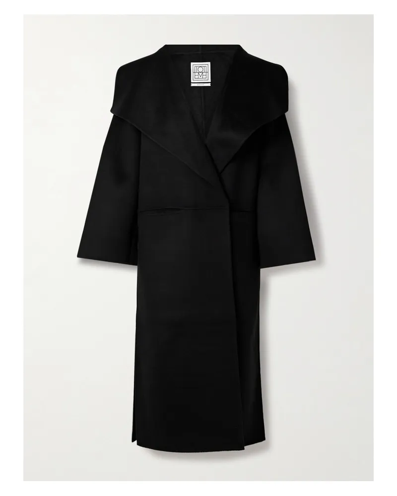 Totême Signature Wool And Cashmere-blend Coat - Black Black