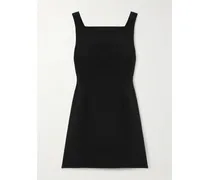 Minikleid Aus Crêpe Mit Cut-out - Schwarz
