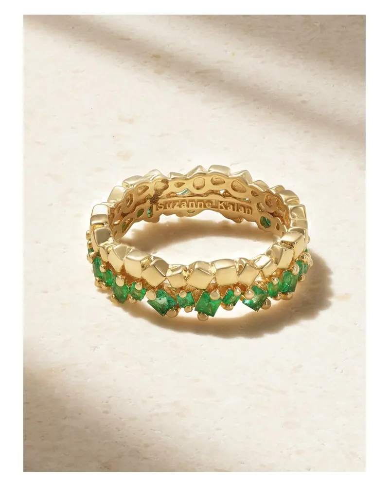 Suzanne Kalan Ring Aus 18 karat Gold Mit Smaragden Gold