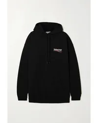 Balenciaga Hoodie aus Baumwoll-jersey Schwarz