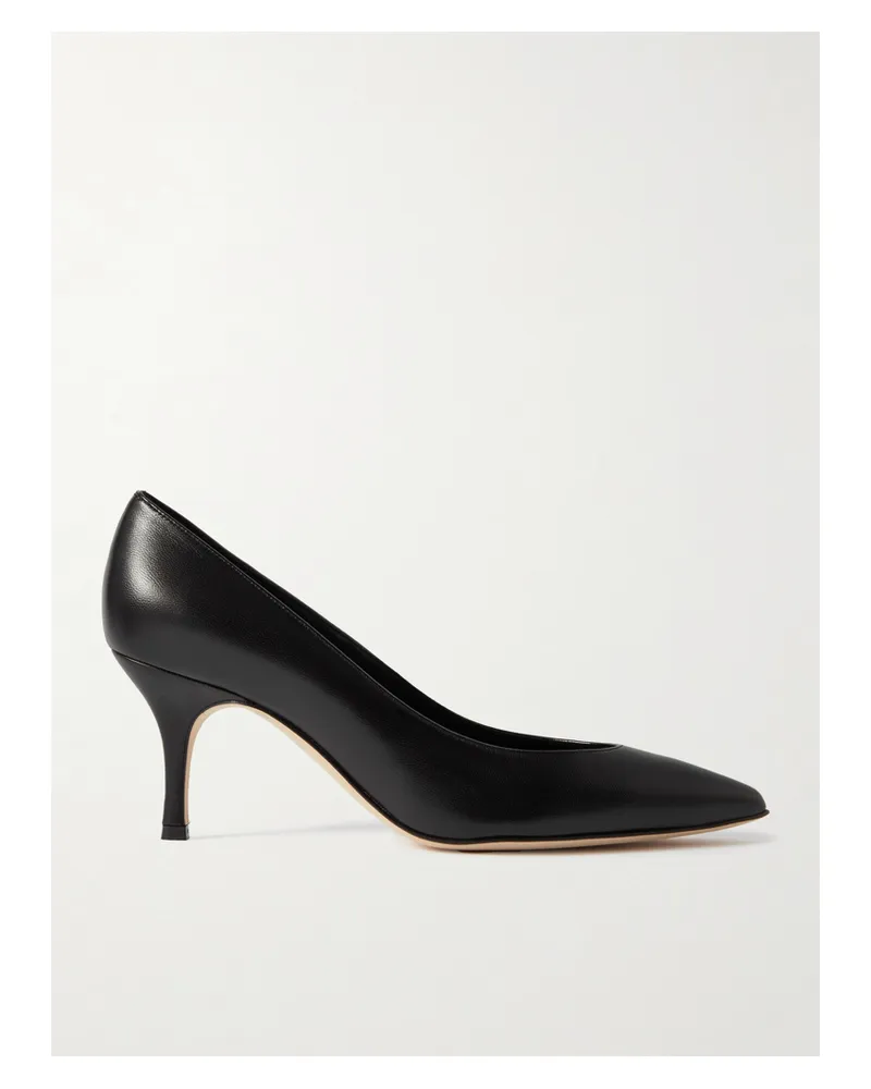 Manolo Blahnik Kietta 70 Pumps Aus Leder - Schwarz Schwarz
