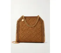 Falabella Woven Shoulder Bag - Brown