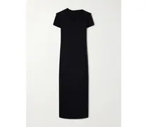 Iryl Open-back Draped Crepe Maxi Dress - Black