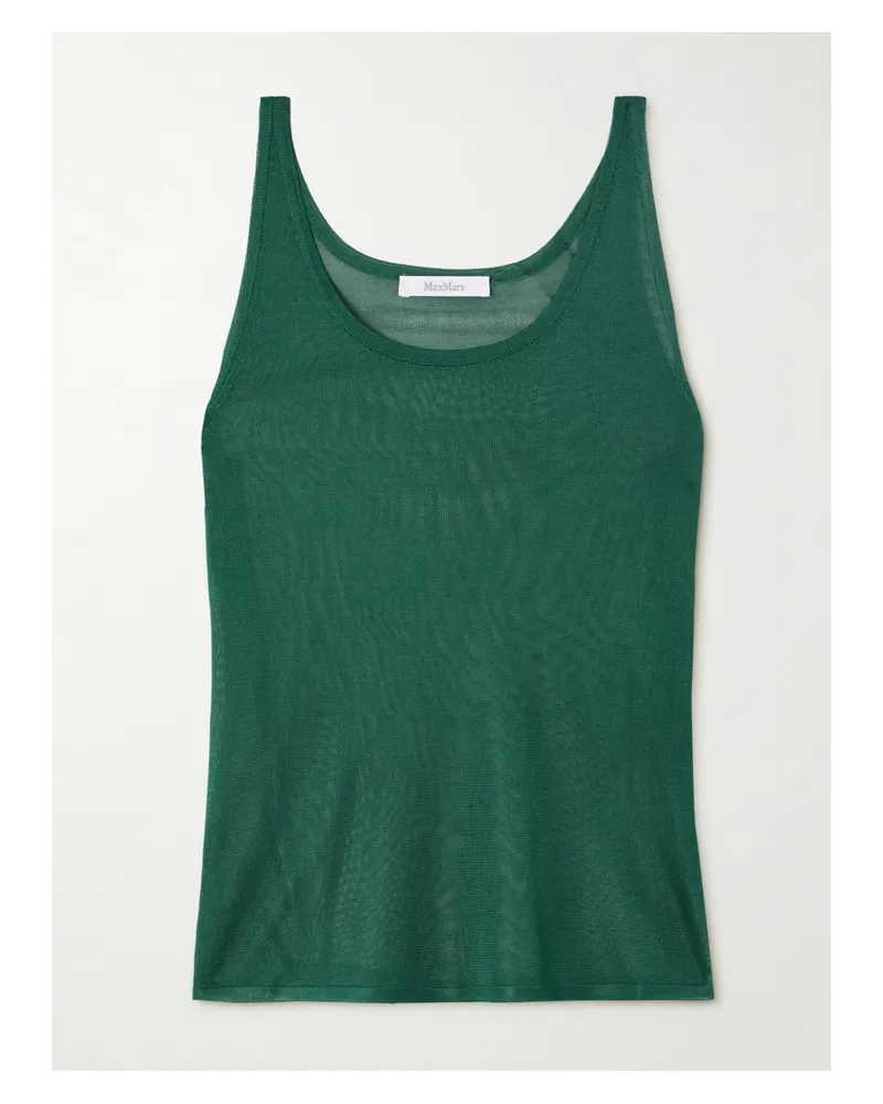 Max Mara Nardo Tanktop Aus Strick - Grün Grün