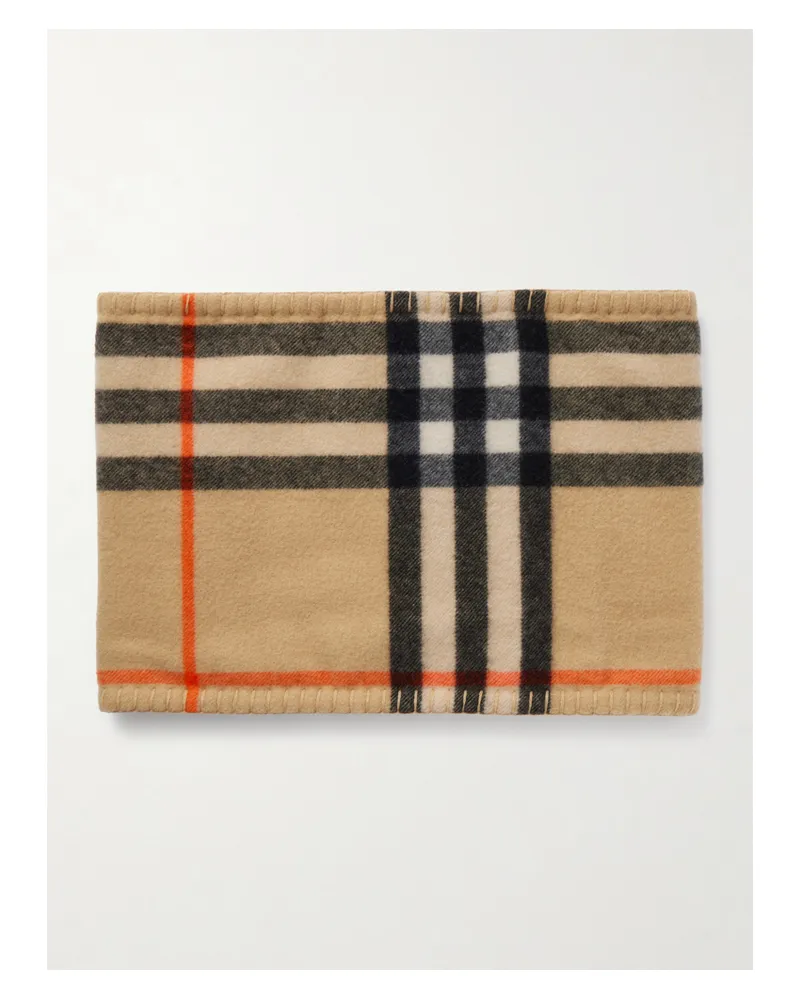 Burberry Checked Cashmere Snood - Neutrals Neutrals