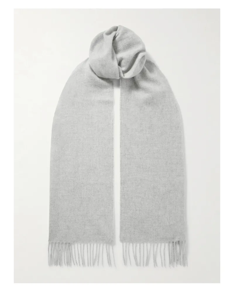 Johnstons of Elgin Schal Aus Kaschmir Mit Fransen - Grau Grau