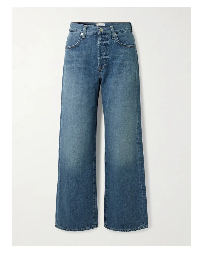Citizens of humanity Annina 76 cm Hoch Sitzende Jeans Mit Weitem Bein - Blau Blau