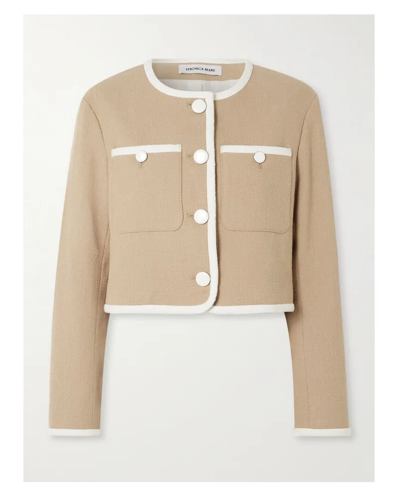 Veronica Beard Beale Jacke Aus Tweed Aus Einer Baumwollmischung - Braun Braun
