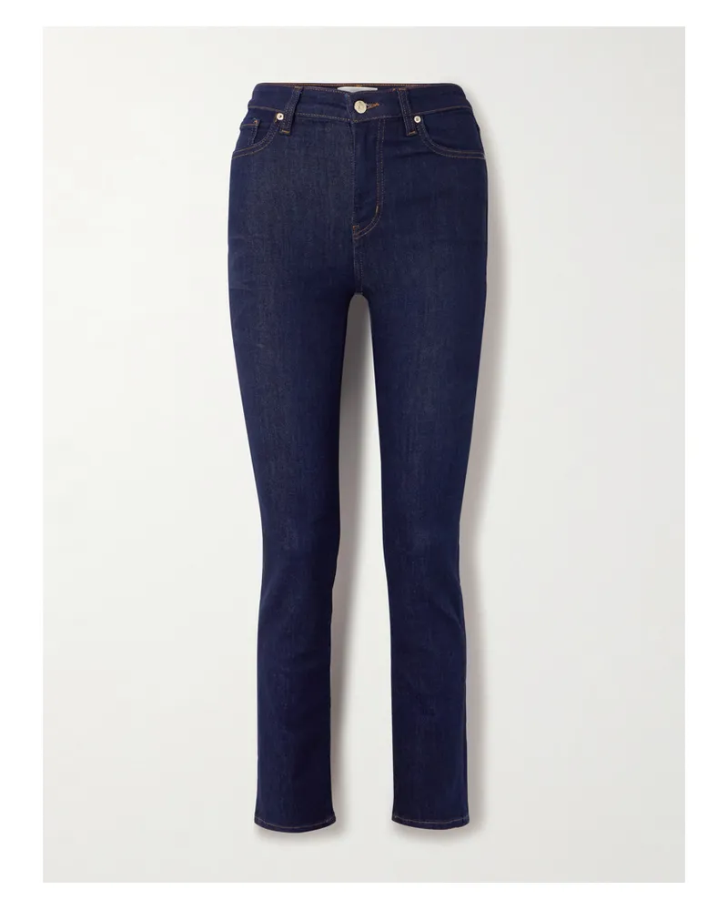 Frame Denim The Pencil Hoch Sitzende Skinny Jeans - Blau Blau