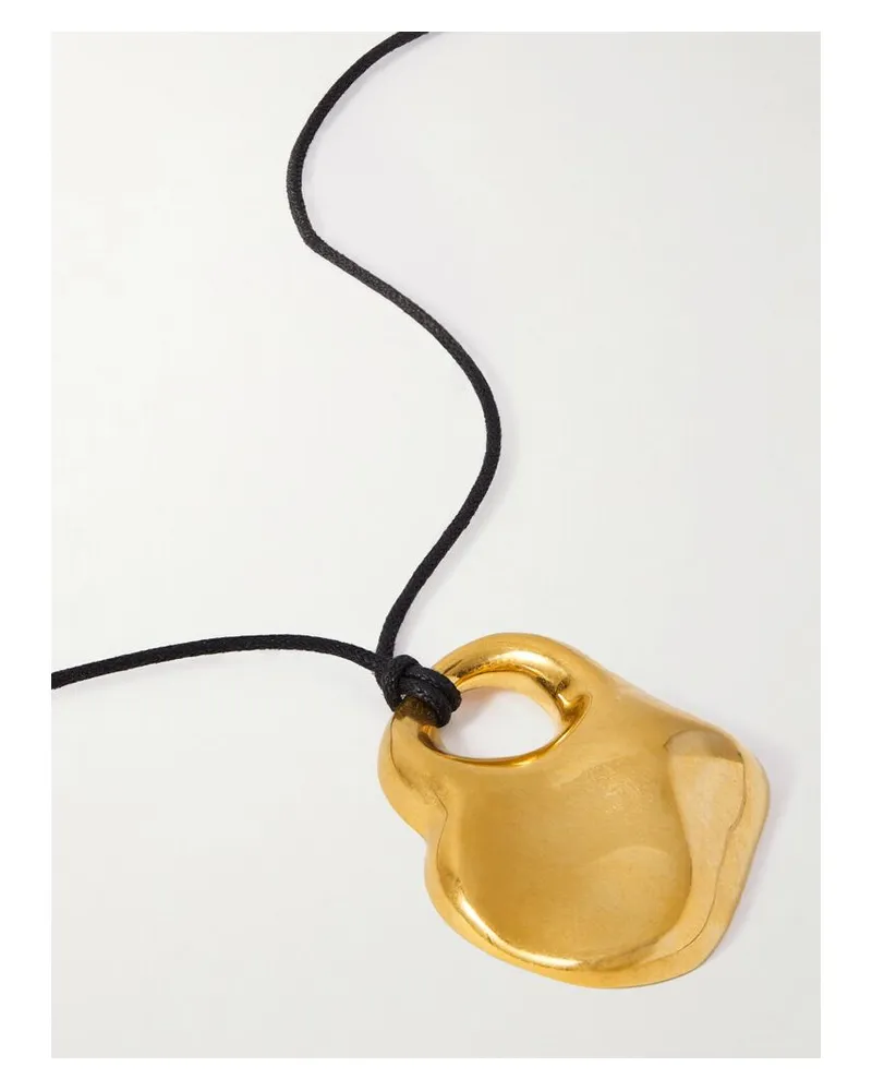 Tom Ford Kette Aus Leder Mit Goldfarbenem Detail Gold