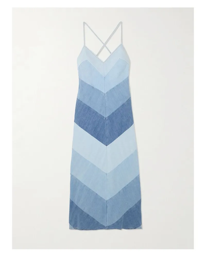 Zimmermann Tallow Maxikleid Aus Denim - Blau Blau