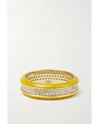 Lauren Rubinski Ring aus 14 Karat  mit Emaille Und Diamanten Gold