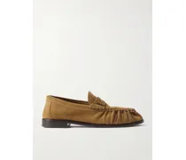 Le Loafer Loafers Aus Veloursleder - Braun