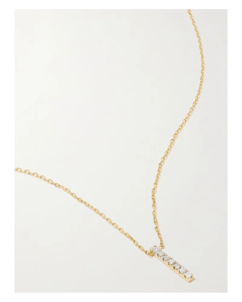MATEO La Barre Kette Aus 14 Karat Gold Mit Diamanten Gold