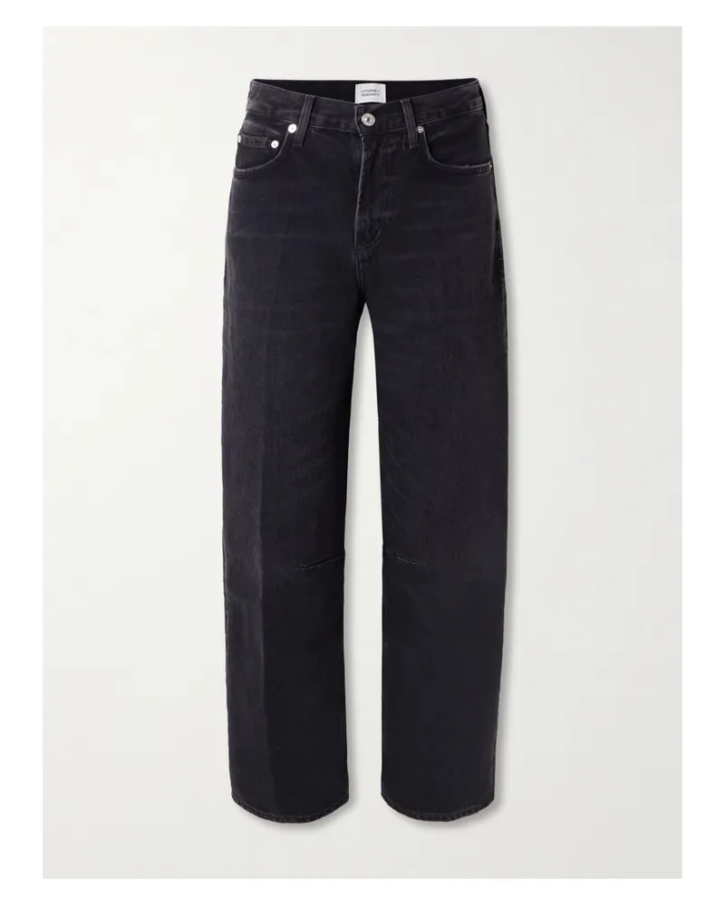 Citizens of humanity Miro Halbhohe Barrel-jeans - Schwarz Schwarz