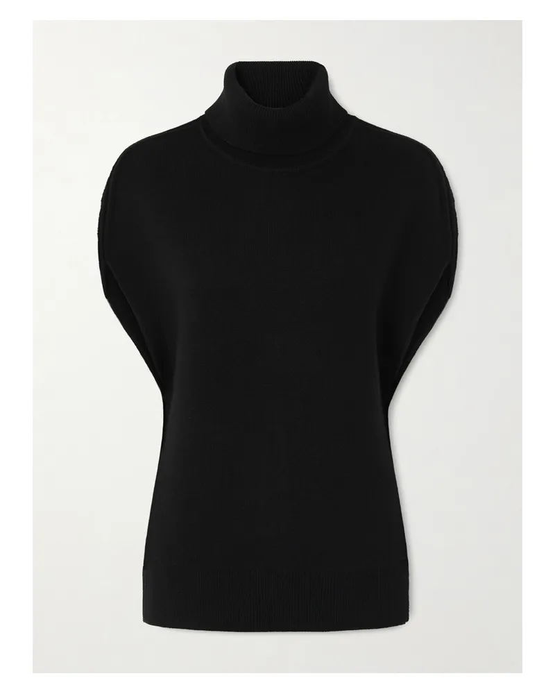 Totême Wool-blend Turtleneck Sweater - Black Black