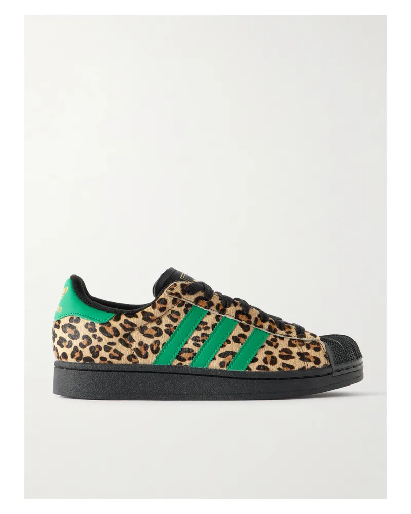 adidas Superstar Ii Sneakers Aus Kalbshaar Mit Leopardenprint Und Lederbesätzen - Animal-Print Animal-print
