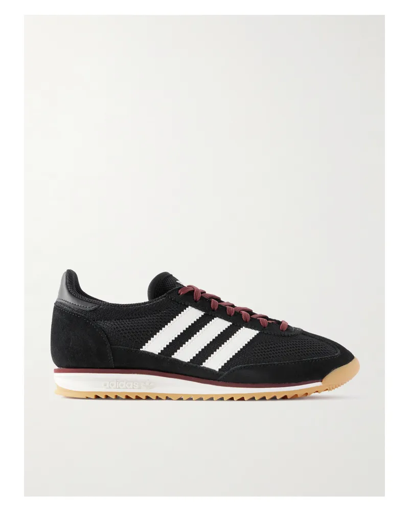 adidas Sl 72 Og Sneakers Aus Mesh Mit Veloursleder- Und Lederbesätzen - Schwarz Schwarz