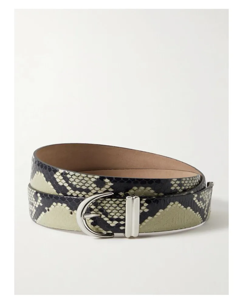 KHAITE Gürtel Aus Leder Mit Schlangeneffekt - Animal-Print Animal-print