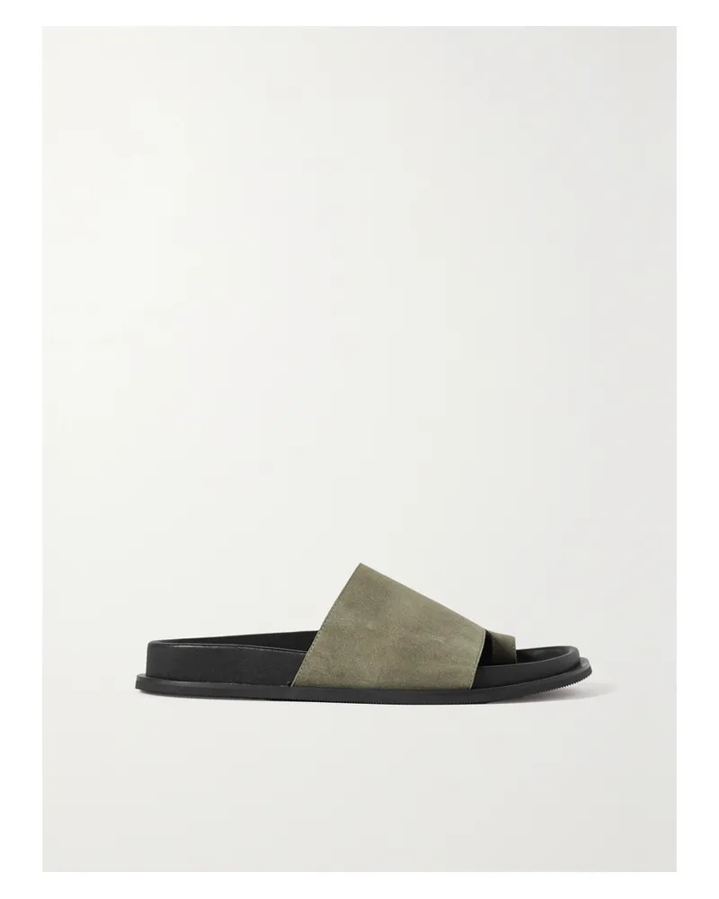 St. Agni Net Sustain Loe Pantoletten Aus Veloursleder - Neutral Neutral