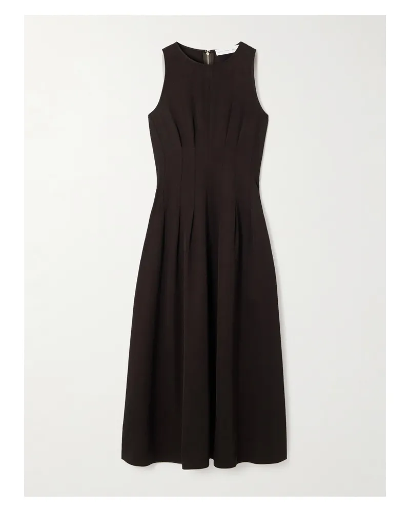 Proenza Schouler Bronwyn Midikleid Aus Twill Mit Falten - Braun Braun