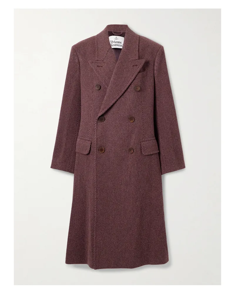 Vivienne Westwood Winston Doppelreihiger Mantel Aus Woll-twill - Braun Braun