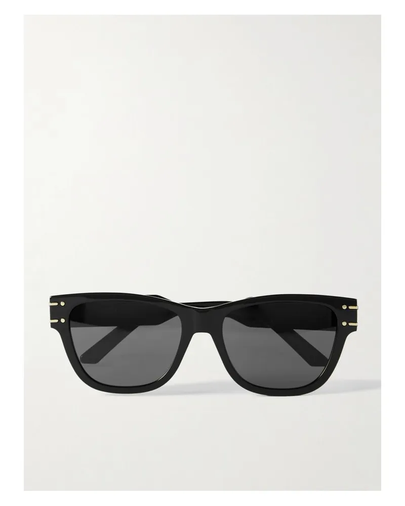 Dior Diorsignature S6u Sonnenbrille Mit Eckigem Rahmen Aus Azetat - Schwarz Schwarz