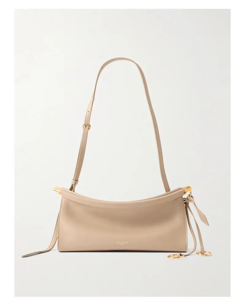 Alaïa Le Click E/w Kleine Schultertasche Aus Leder - Neutral Neutral
