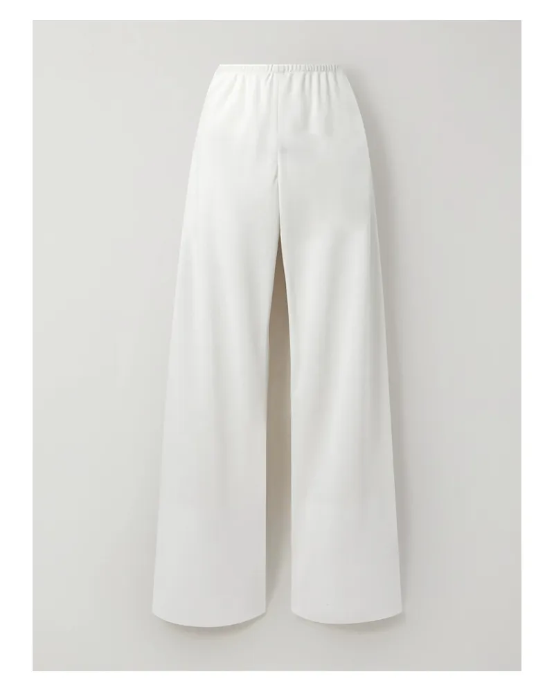 The Row Gala Hose Mit Weitem Bein Aus Jersey - Creme Creme