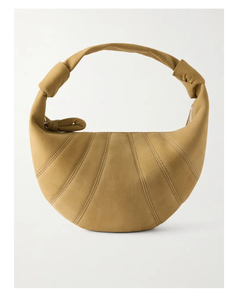 Christophe Lemaire Fortune Croissant Mini Leather Shoulder Bag - Brown Brown
