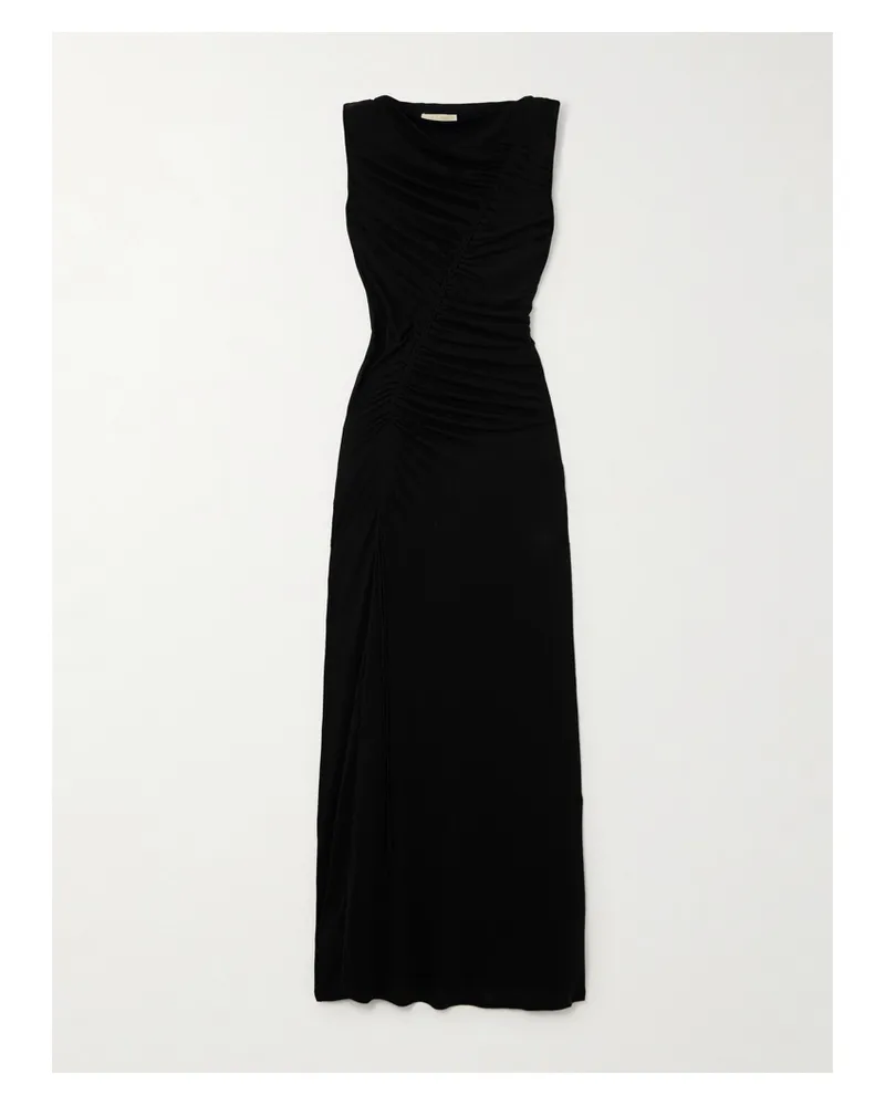 Ulla Johnson Natalia Maxikleid Aus Lyocell-jersey - Schwarz Schwarz