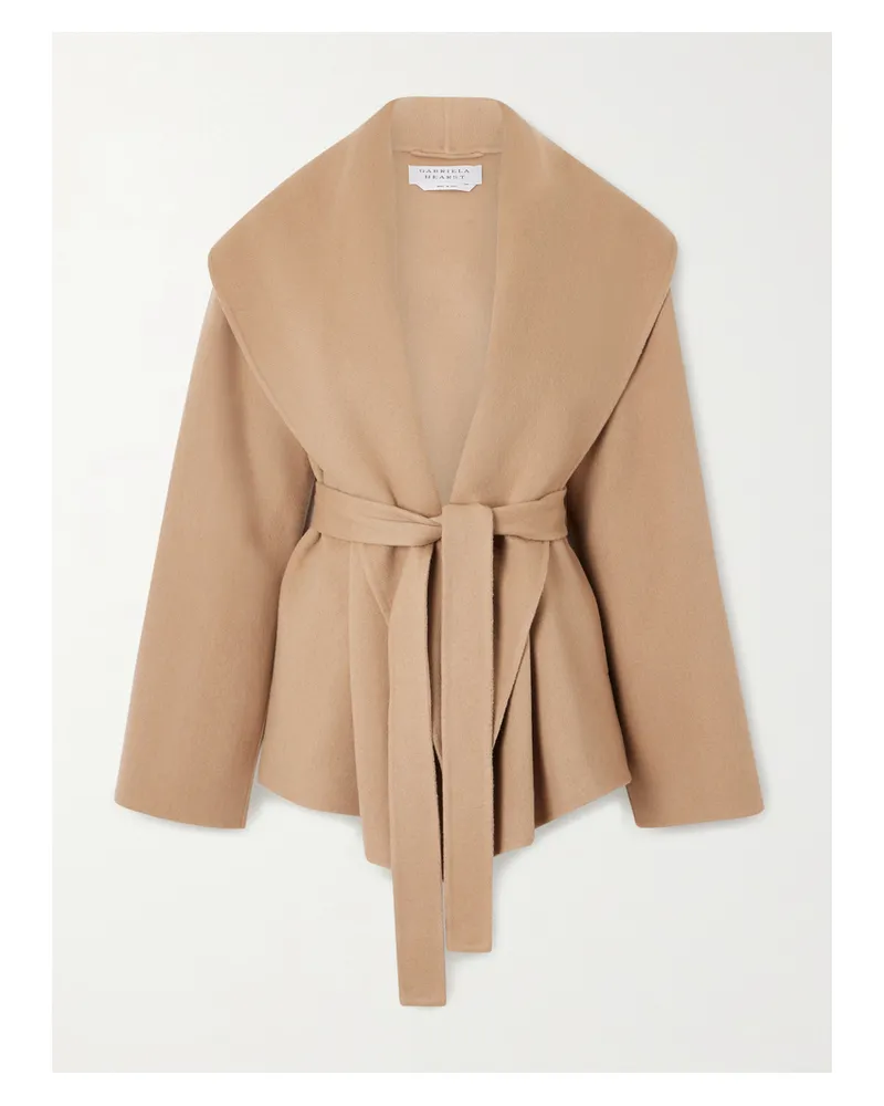 Gabriela Hearst Harris Belted Cashmere Jacket - Brown Brown