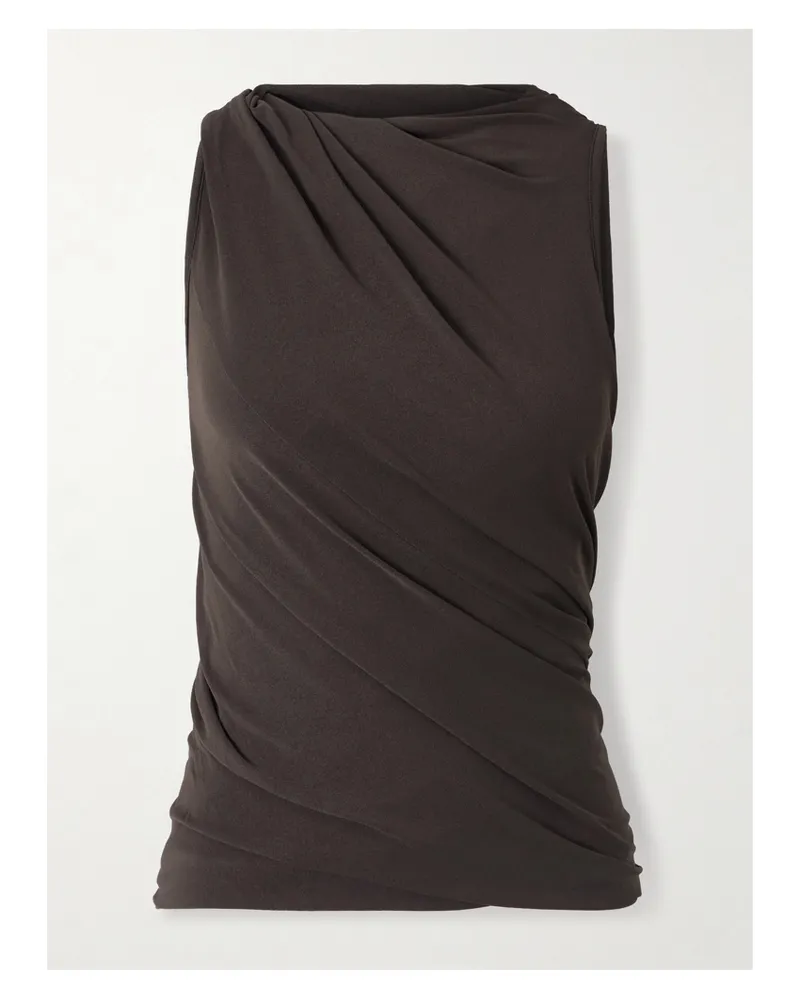 Rick Owens Luna Oberteil Aus Jersey - Braun Braun