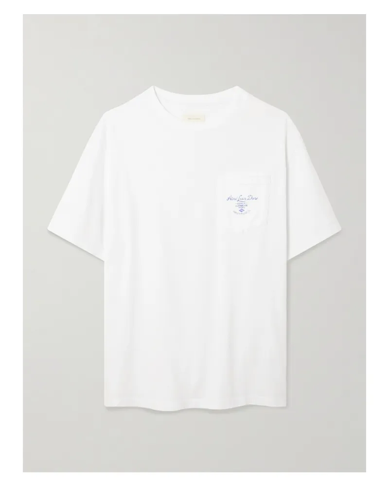 Aimé Leon Dore Clothier T-shirt Aus Baumwoll-jersey Mit Prints - Weiß Weiß