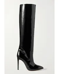 Paris Texas Stiletto Kniehohe Stiefel aus Lackleder Schwarz