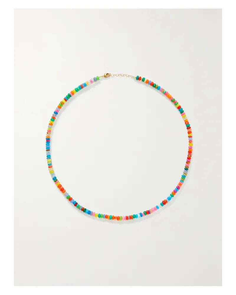 JIA JIA Soleil Kette Mit Opalen Und Details Aus Gold - Mehrfarbig Mehrfarbig
